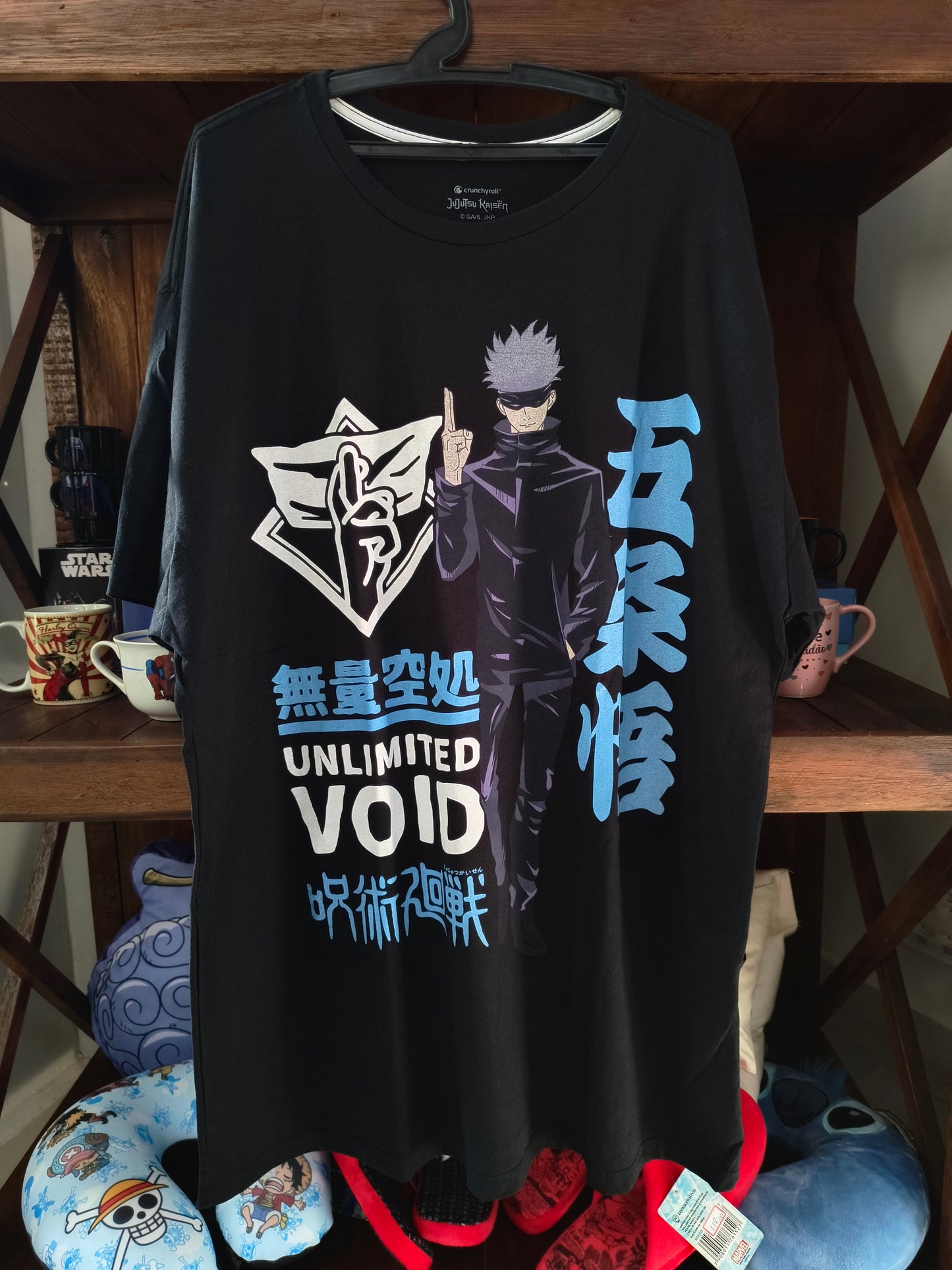 Camiseta geek: Anime - Jujutsu Kaisen (Expansão de Domínio: Unlimited Void)