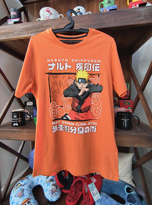 Camiseta geek: Naruto (Jutsu Multi Clones das Sombras)