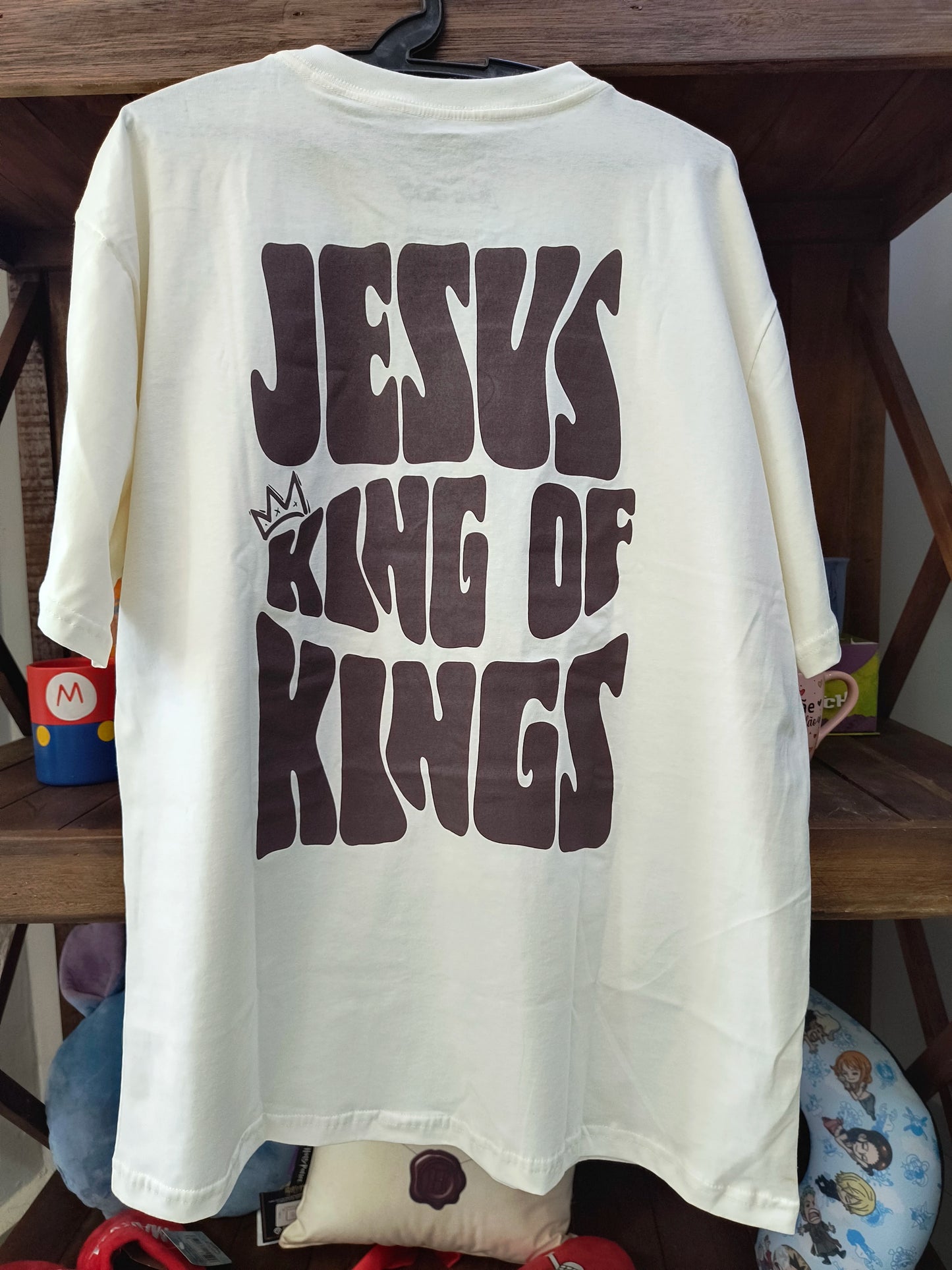 Camiseta Cristã: Coroa - Jesus King of Kings
