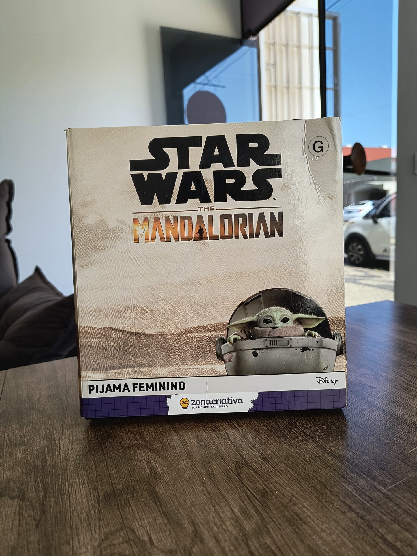 Pijama verão feminino geek: Baby Yoda