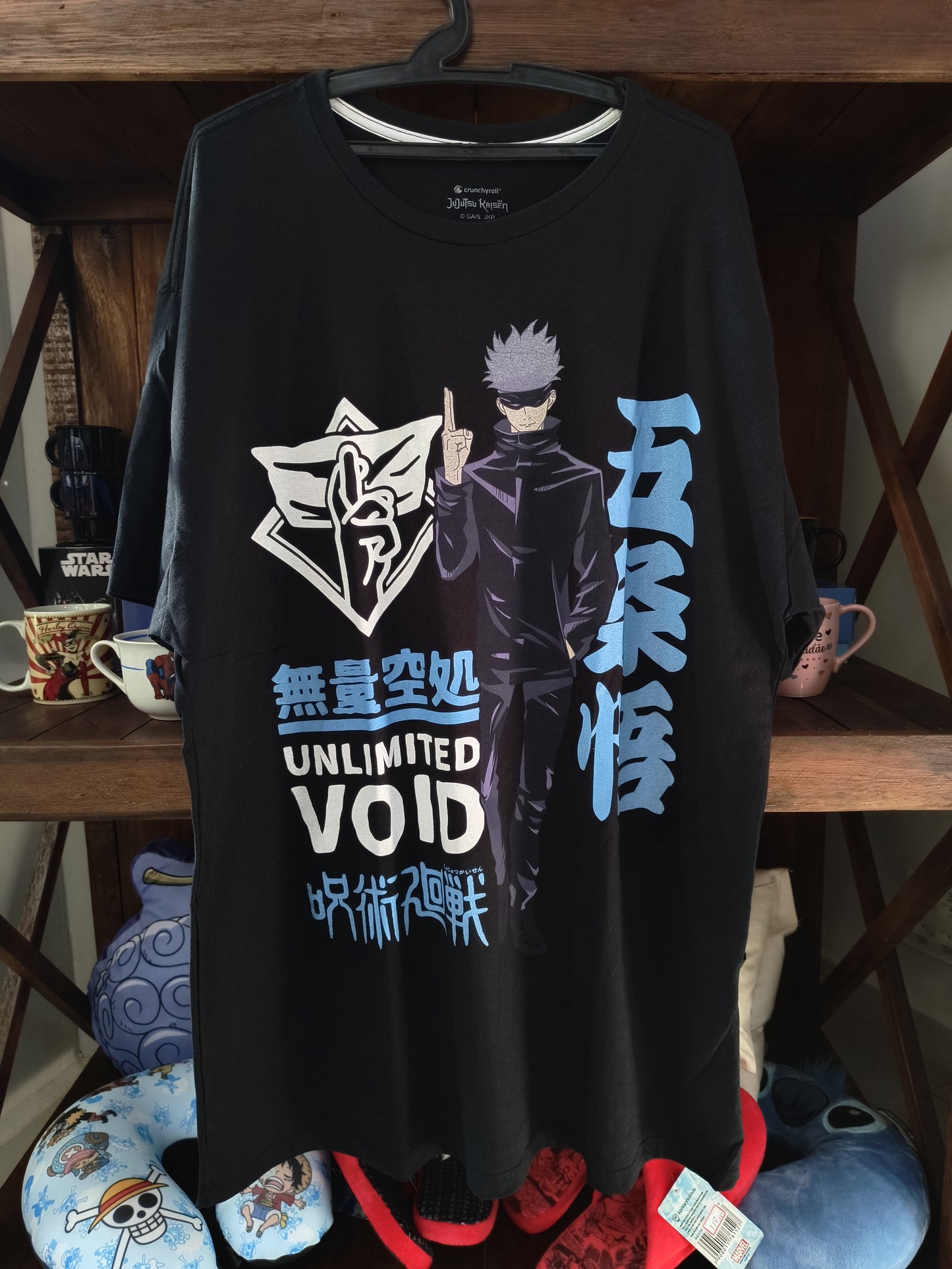 Camiseta geek: Anime - Jujutsu Kaisen (Expansão de Domínio: Unlimited Void)