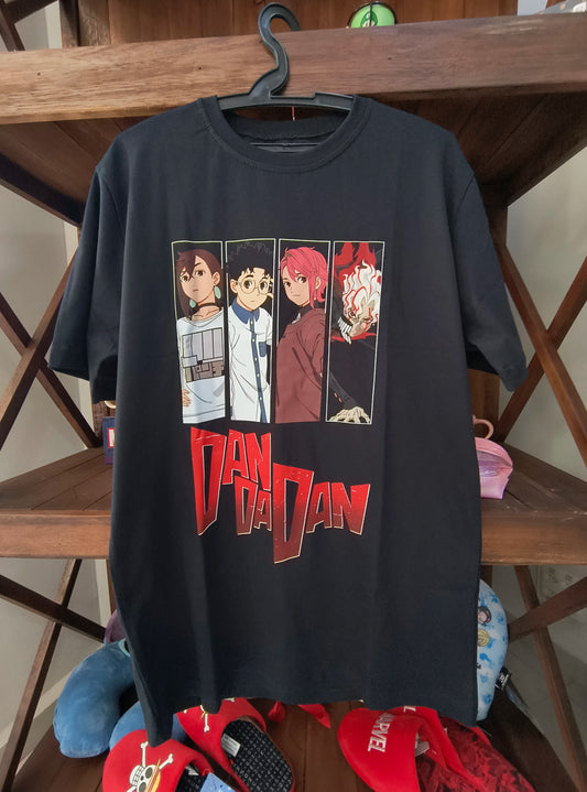 Camiseta Geek: Anime - Dan Da Dan (Personagens principais)