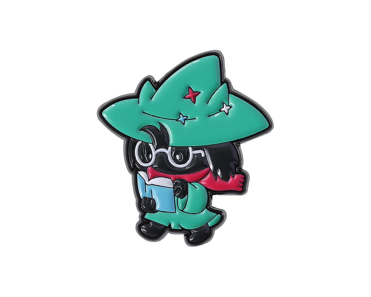 Pin Broche Deltarune em Metal – Jevil, Ralsei, Kris e Susie