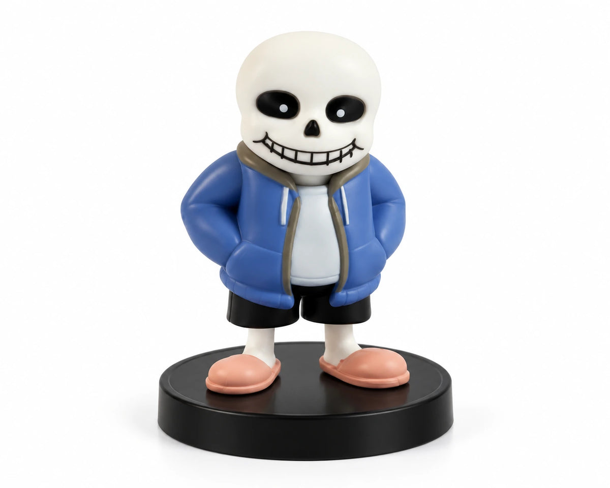 Bonecos Undertale Sans e Flowey em PVC – Figures Colecionáveis