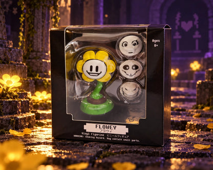 Bonecos Undertale Sans e Flowey em PVC – Figures Colecionáveis