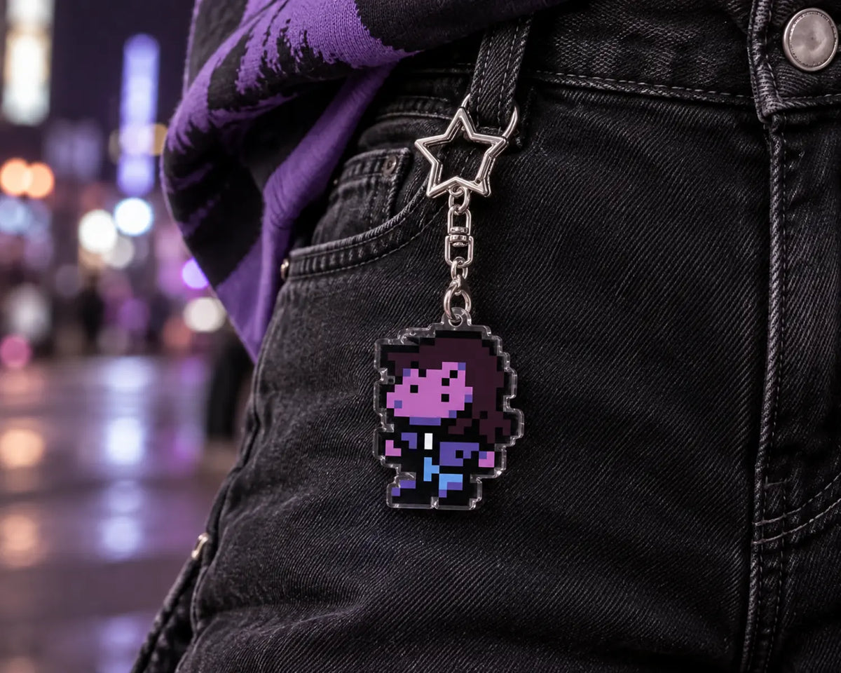 Pingente de Bolsa Deltarune – Adereço Gamer para Mochila e Cosplay