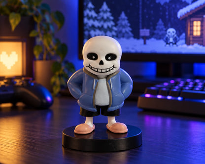 Bonecos Undertale Sans e Flowey em PVC – Figures Colecionáveis