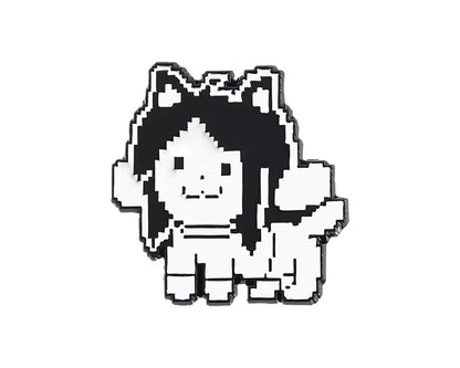 Pin Broche Undertale em Metal – Sans, Temmie, Cachorro e Determinação