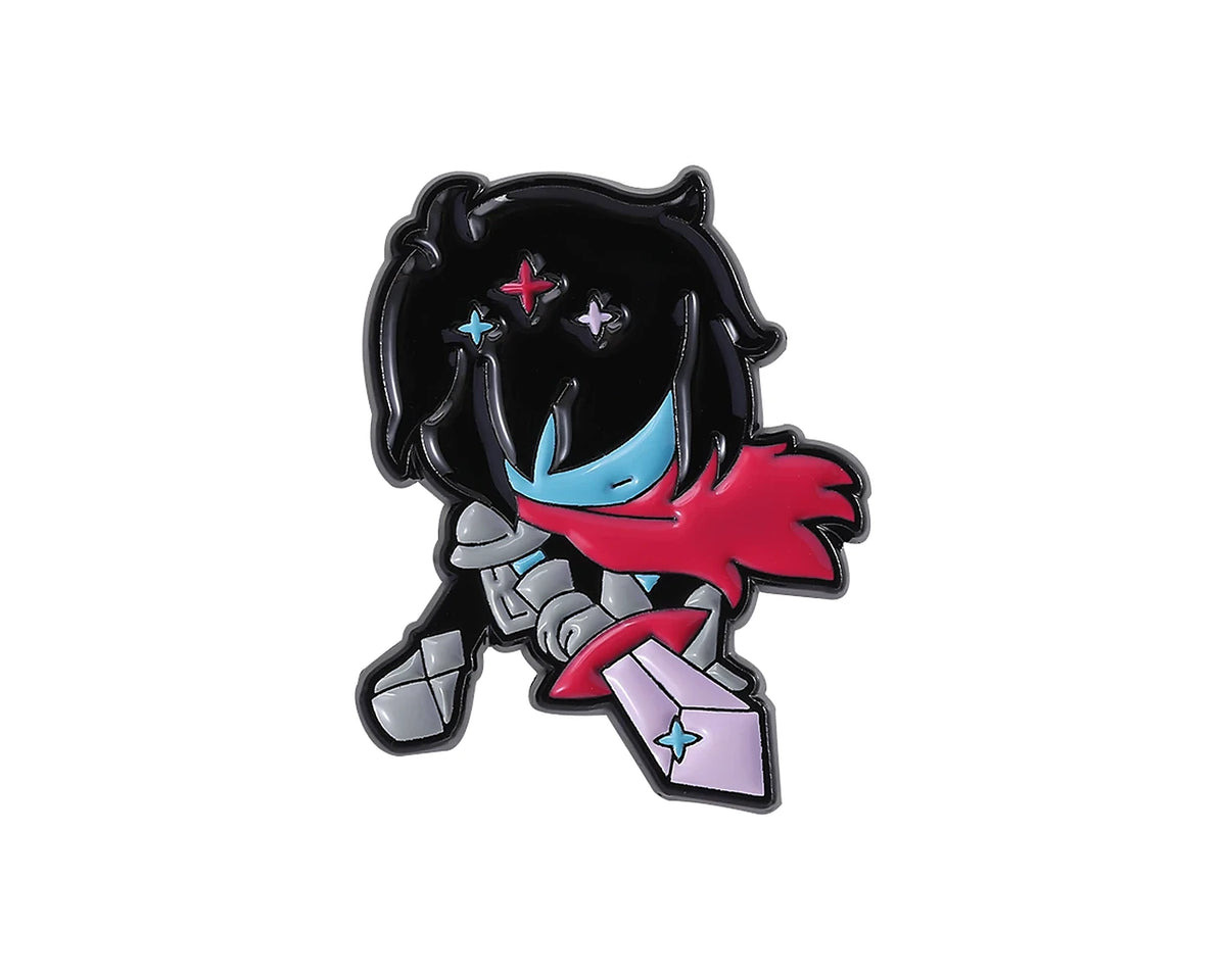 Pin Broche Deltarune em Metal – Jevil, Ralsei, Kris e Susie