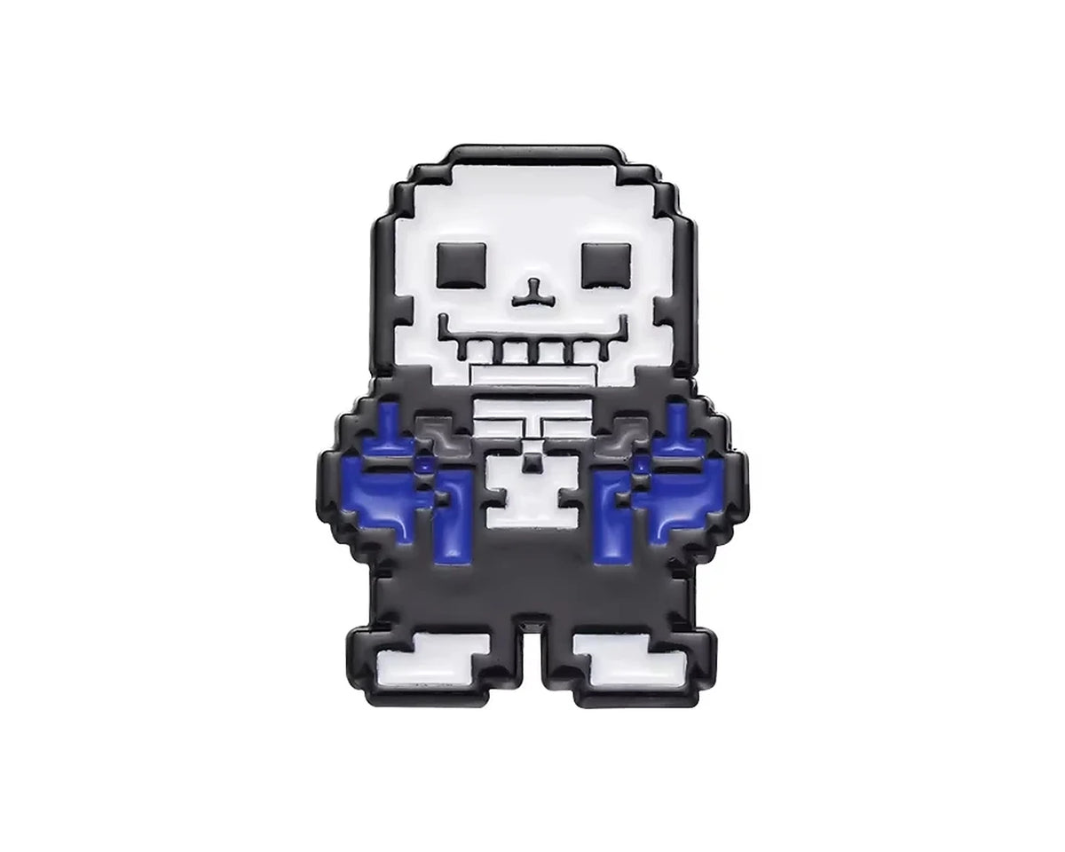 Pin Broche Undertale em Metal – Sans, Temmie, Cachorro e Determinação