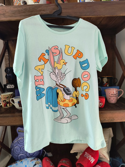 Camiseta feminina Geek: Pernalonga - O que é que há, Velhinho?