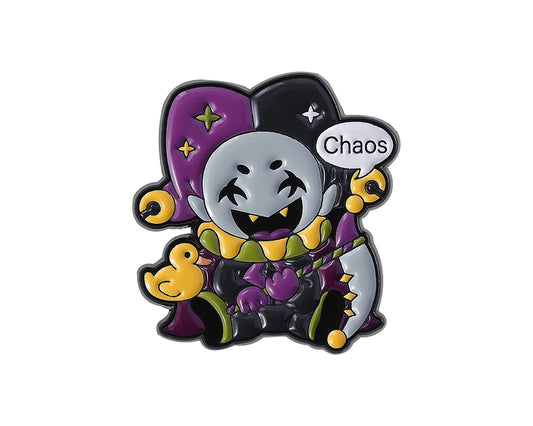 Pin Broche Deltarune em Metal – Jevil, Ralsei, Kris e Susie