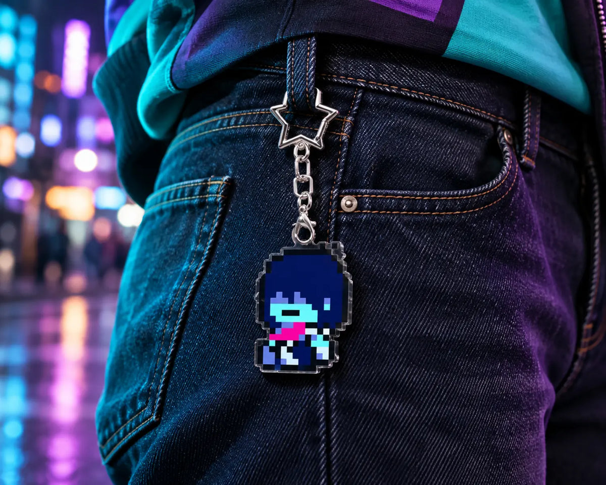 Pingente de Bolsa Deltarune – Adereço Gamer para Mochila e Cosplay