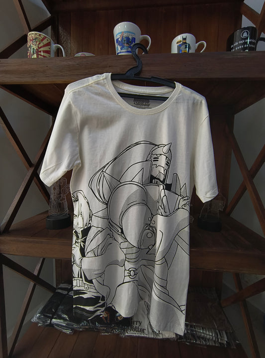 Camiseta geek: Fullmetal Alchemist (estilo desenhado)