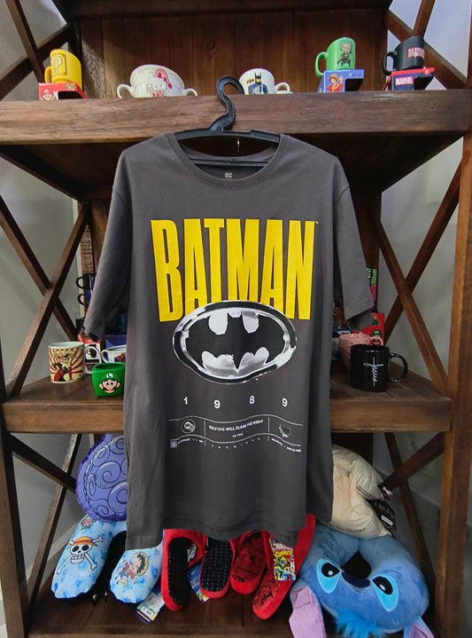 Camiseta geek: Batman (logo 1989)