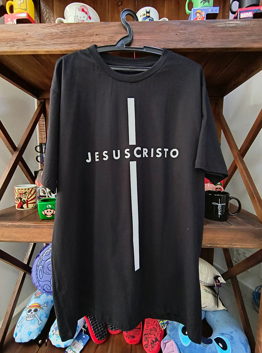 Camiseta gospel - Jesus Cristo (formato Cruz)