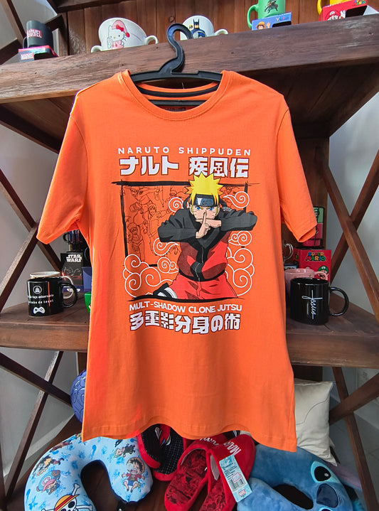Camiseta geek: Naruto (Jutsu Multi Clones das Sombras)