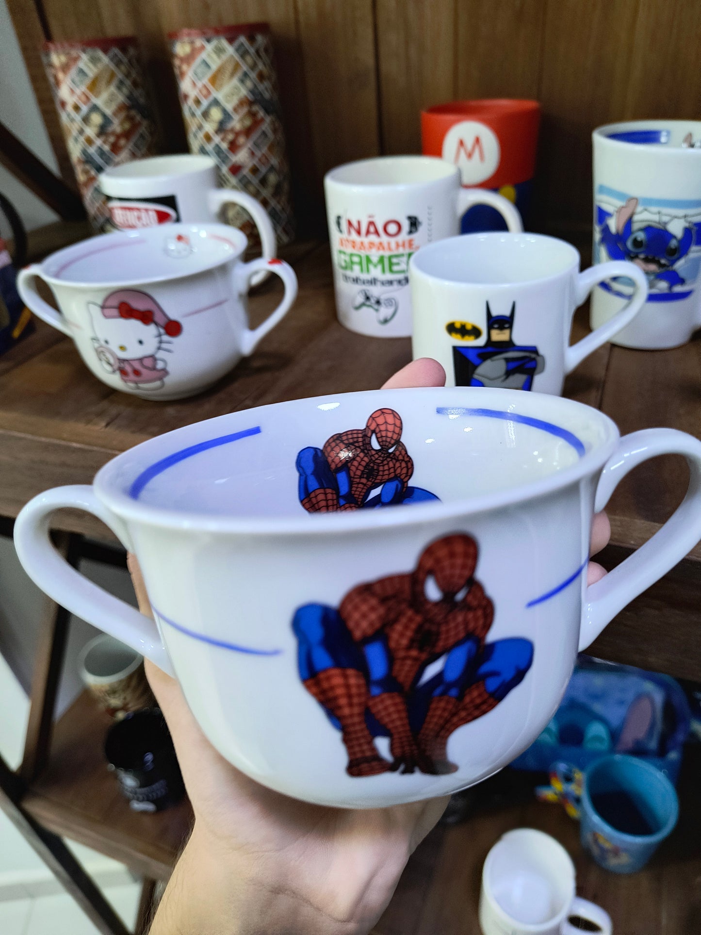 Caneca 2 alças geek: Marvel (homem aranha)