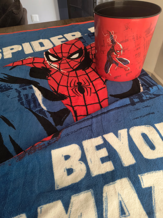 Kit Balde + Manta geek: Homem aranha
