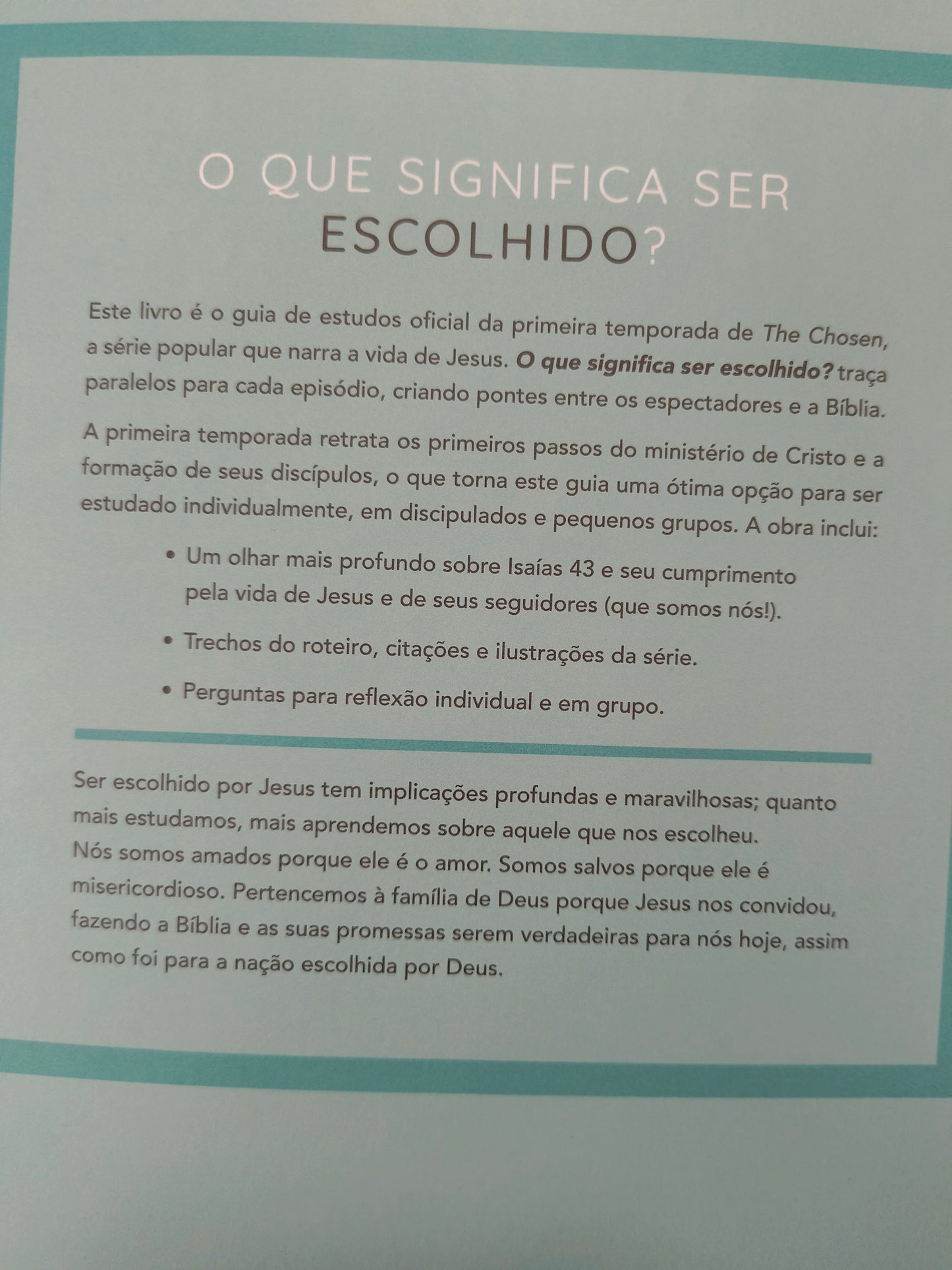Guia de estudo cristão: The Chosen - O que significa ser escolhido?