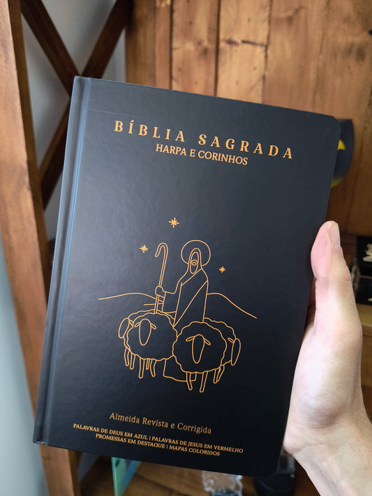 Bíblia Sagrada: Bom Pastor - Harpa e Corinhos (João Ferreira de Almeida Revista Corrigida)