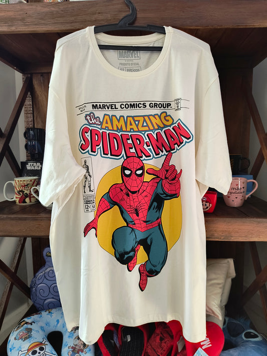 Camiseta Geek: Marvel - Spider-Man "Thwip!" (Estilo Quadrinhos Vintage)
