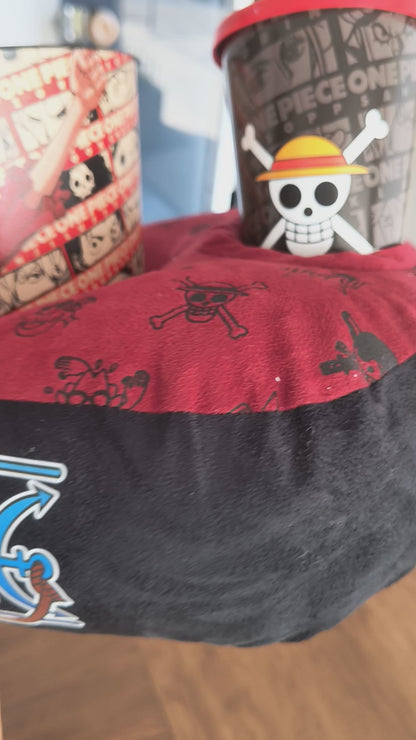 Kit 3 em 1, Almofada Pipoca + Refri: One piece