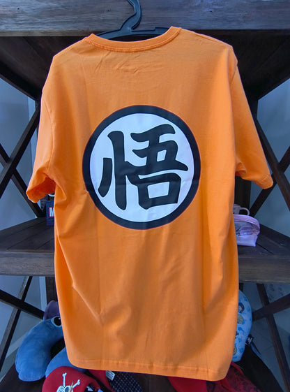 Camiseta Dragon Ball – Símbolo do Goku (Estampa Frente e Costas)