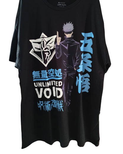 Camiseta geek: Anime - Jujutsu Kaisen (Expansão de Domínio: Unlimited Void)