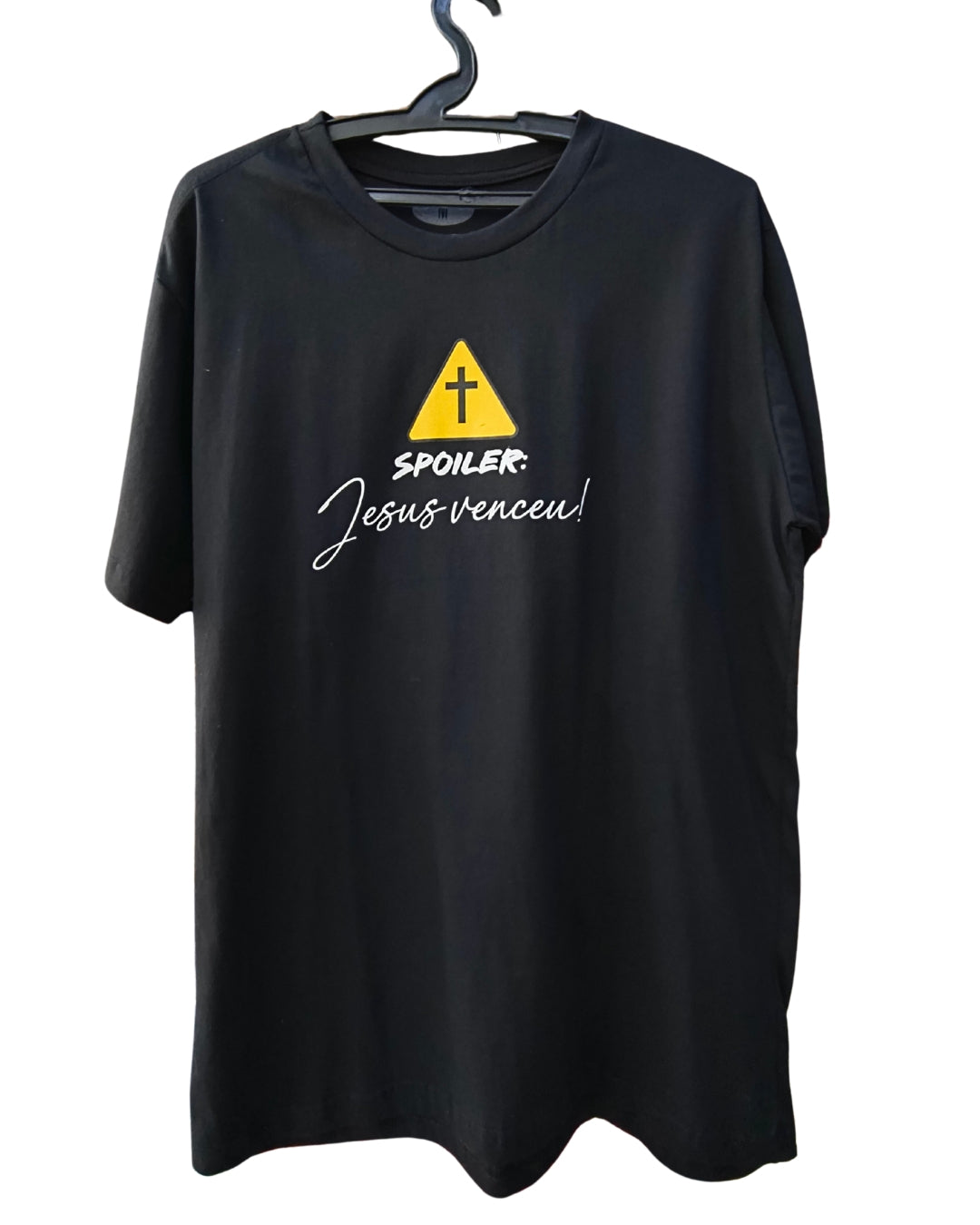 Camiseta gospel- Spoiler, Jesus venceu
