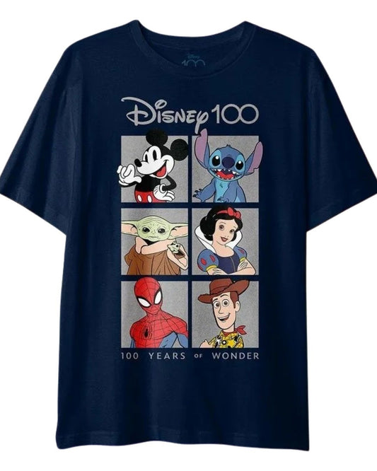 Camiseta Geek: Cartoon: Disney (Edição de comemoração 100 anos oficial)