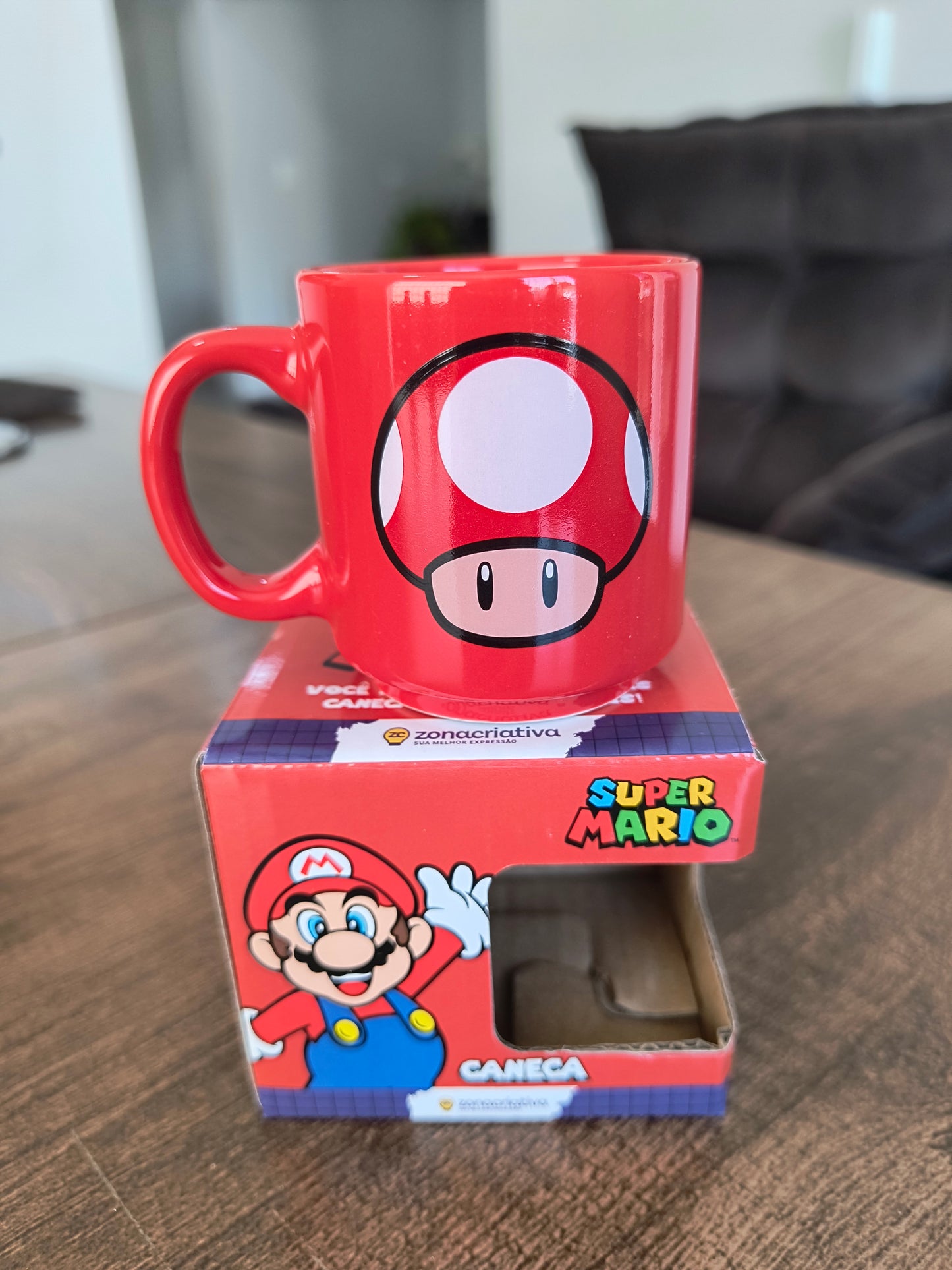 Xícara geek: Mario Bros (Super Mashroom)