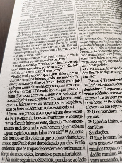 Bíblia: Tua graça me salvou - Harpa e Corinhos (João Ferreira de Almeida Revista Corrigida)