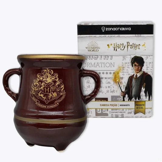 Caneca geek 3D: Harry Potter (caldeirão hogwarts)