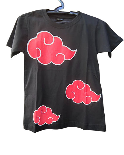 Camiseta Infantil Naruto Akatsuki – Símbolo Vermelho