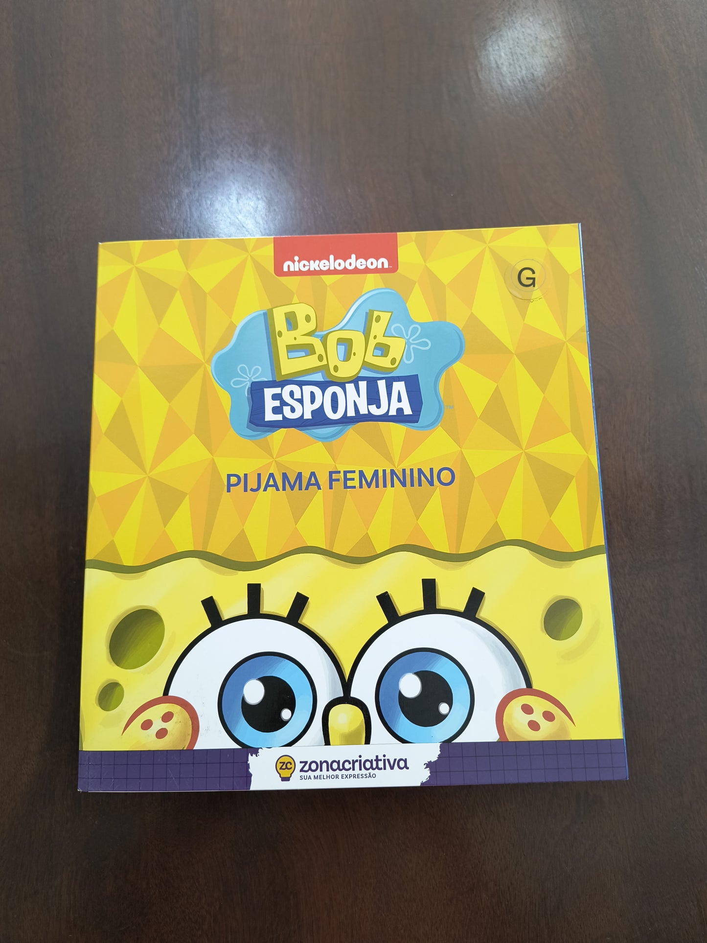Pijama verão feminino geek: Bob Esponja