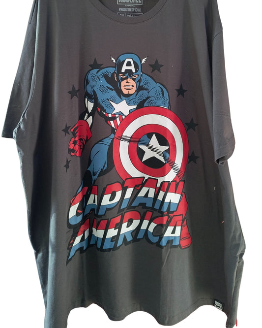 Camiseta Geek: Marvel - Capitão América (Vintage)