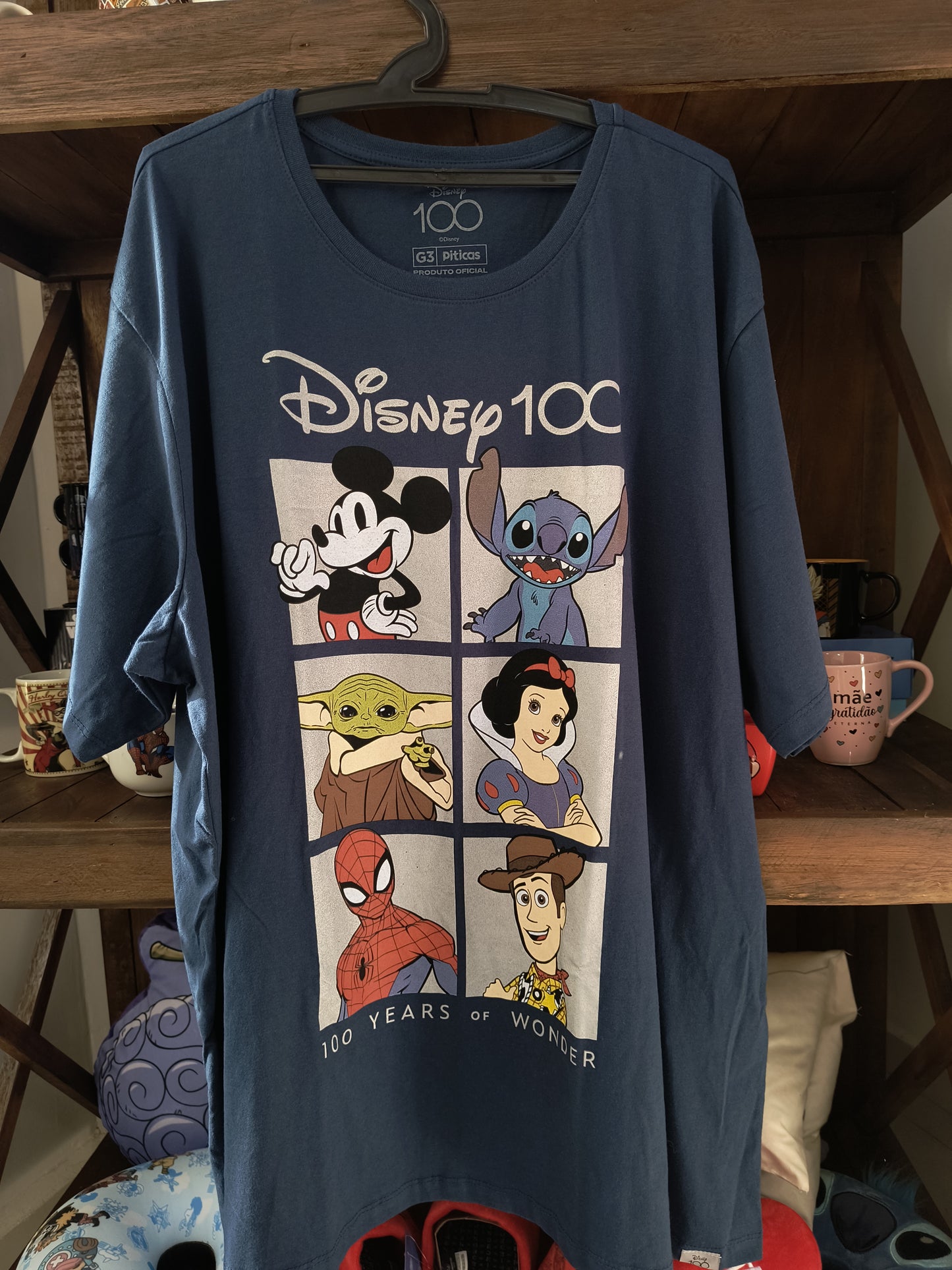 Camiseta Geek: Cartoon: Disney (Edição de comemoração 100 anos oficial)