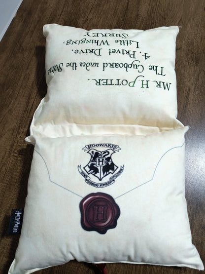 Almofada dobrável geek: Harry Potter (Carta de Hogwarts)