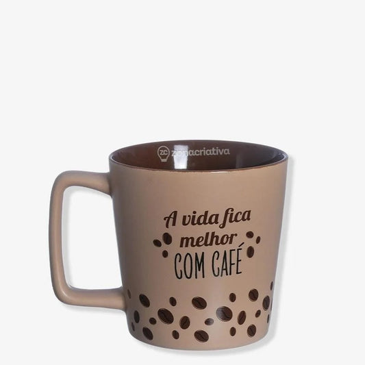 Caneca: A Vida Fica Melhor Com Café