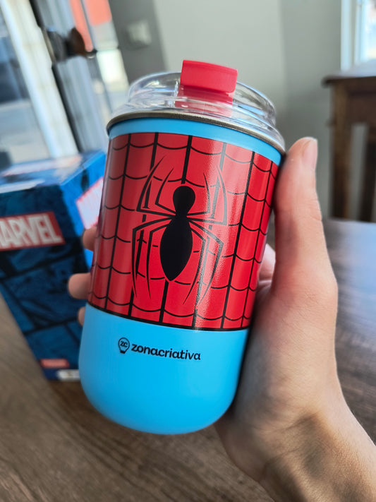 Copo de inox Geek: Marvel - Spiderman temático