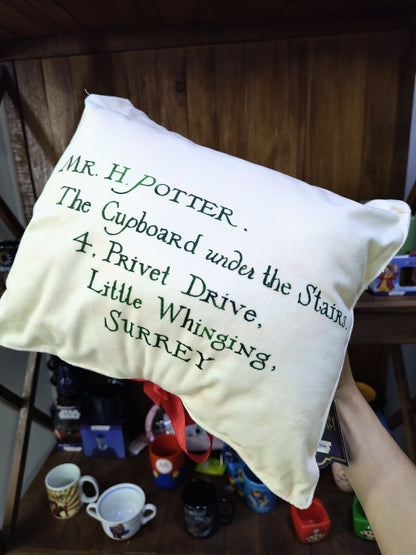 Almofada dobrável geek: Harry Potter (Carta de Hogwarts)