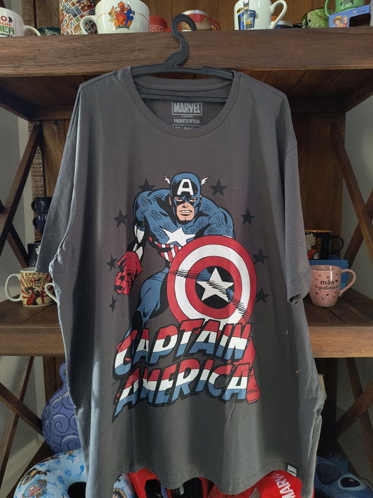 Camiseta Geek: Marvel - Capitão América (Vintage)