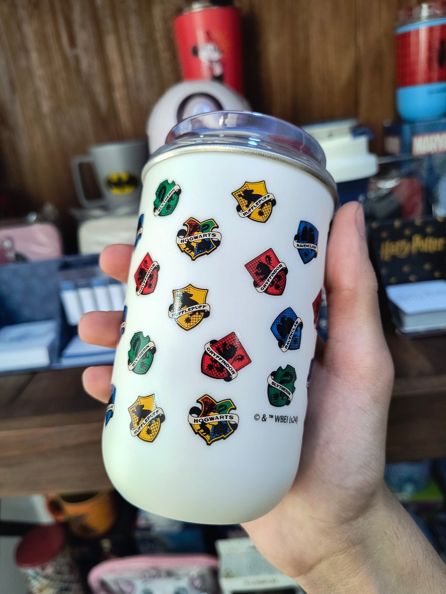 Copo de inox Geek: Harry Potter- Escola de Hogwarts
