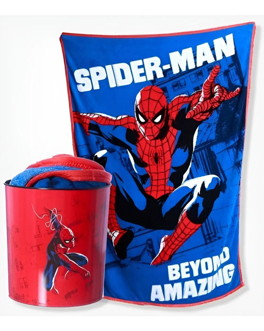 Kit Balde + Manta geek: Homem aranha