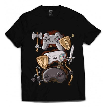 Camiseta Gamer – Nostalgia dos Controles Clássicos