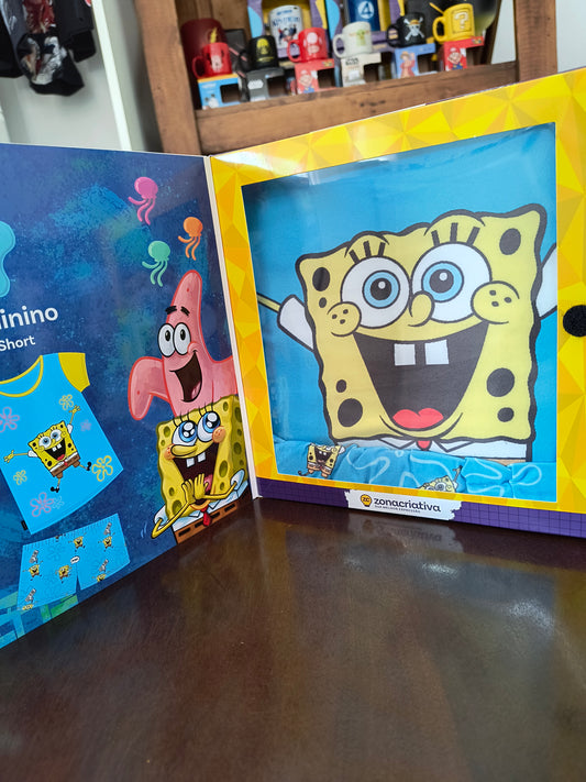 Pijama verão feminino geek: Bob Esponja