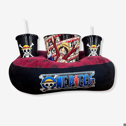 Kit 3 em 1, Almofada Pipoca + Refri: One piece