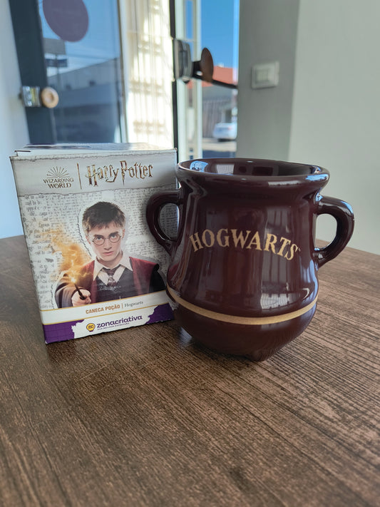 Caneca geek 3D: Harry Potter (caldeirão hogwarts)